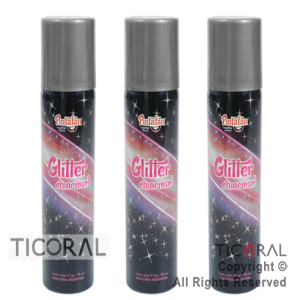 GLITTER EN AEROSOL PINTAFAN PLATA 766-002 PACK X 3 UNIDADES